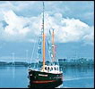 Schiffswerft Oberkassel Bonn-Beuel als Aalschokker Maria Theresia, 1992 bis 1994 etzter Umbau zum Zwei-Mast-Hochsee-Segelkutter 
